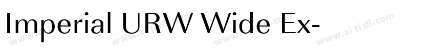 Imperial URW Wide Ex字体转换 Imperial URW Wide Ex字体转换